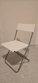 3 sedie pieghevoli IKEA – 2 FEJAN + 1 GUNDE