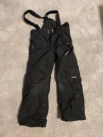 Pantalone salopette sci nero tg 6 anni wedze