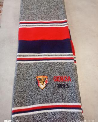 Sciarpa Calcio Genoa 1983 Vintage Rosso blu grigio