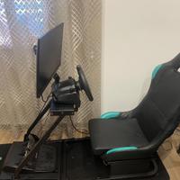 Postazione completa gaming volante sedia tv