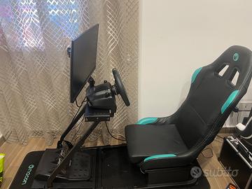 Postazione completa gaming volante sedia tv