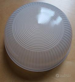 Due calotte in vetro per lampade da esterno