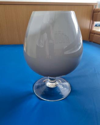 Vaso vintage a calice in vetro di murano