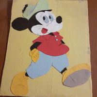 Topolino:composizione in panno lenci