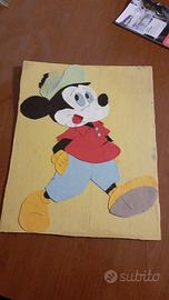 Topolino:composizione in panno lenci