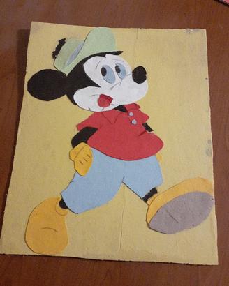 Topolino:composizione in panno lenci