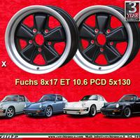 2 pz cerchi Porsche Fuchs 8x17 ET10.6 5x130