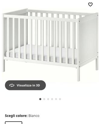 Lettino bambini Ikea Bianco 

