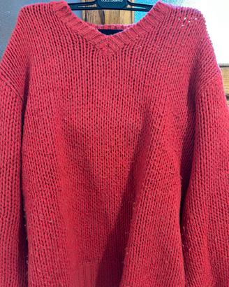 Maglione Dolce e Gabbana Lana Rosso