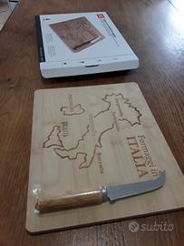 tagliere con coltello tutto nuovo