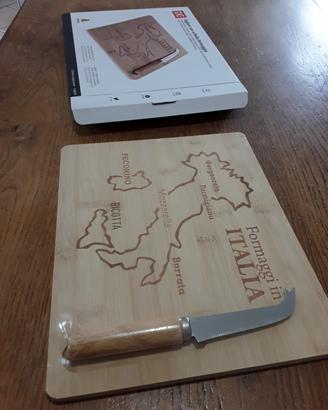 tagliere con coltello tutto nuovo