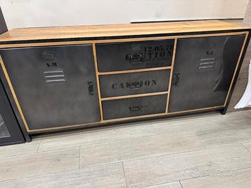 madia stile industriale da arredamento 