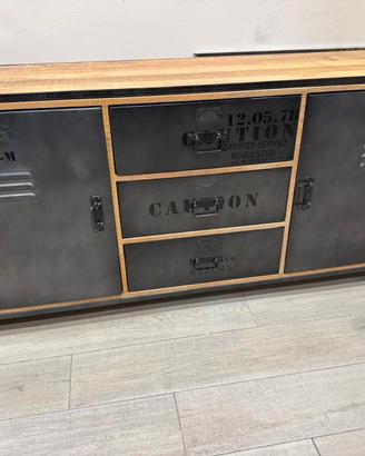 madia stile industriale da arredamento 