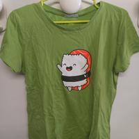 t-shirt sushi verde