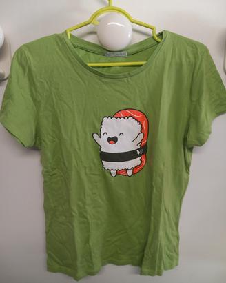 t-shirt sushi verde