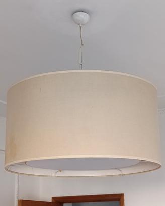 lampadario in tessuto  a 3 lampadine