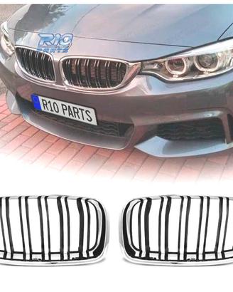 GRIGLIE BMW F30 F31 LOOK M3 CROMATO NERO