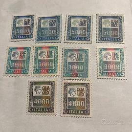 Lotto francobolli alti valori italia