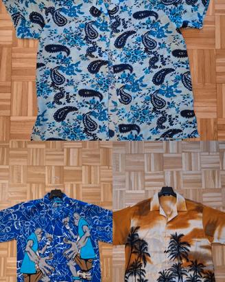 camicie Hip Hop Hawaii Paisley cotone poliest seta