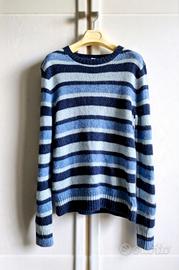 J. Crew - Taglia L - Maglione scollo tondo a righe