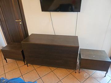 comò e comodini wengè 