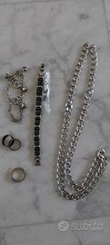 Bigiotteria varia anelli collana bracciali