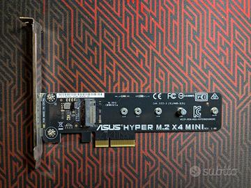 Adattatore M2 NVME ASUS Hyper M.2 X4 Mini