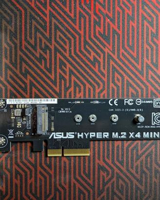 Adattatore M2 NVME ASUS Hyper M.2 X4 Mini