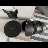 Obiettivo canon Samyang T3,1/14mm grandangolo