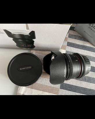 Obiettivo canon Samyang T3,1/14mm grandangolo