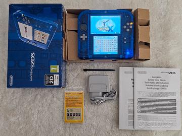nintendo 2ds trasparente boxato + giochi