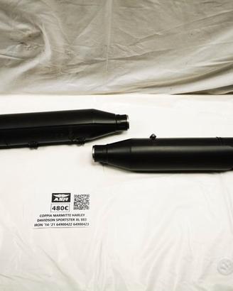 COPPIA MARMITTE HARLEY DAVIDSON SPORTSTER XL IRON