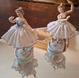 Ogg Vintage Ballerine in Porcellana Capodimonte