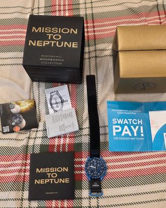 Omega x Swatch Mission to Neptune Moonshinegold