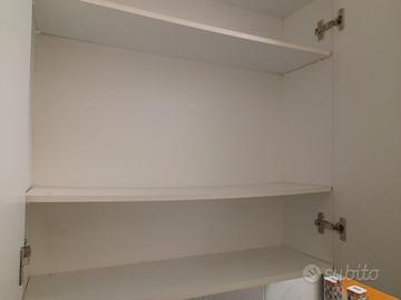 mobiletto da bagno laccato bianco