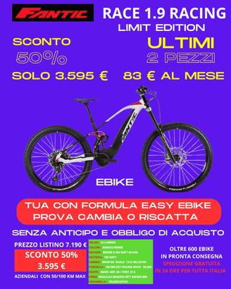 Ebike Fantic XEF 1.9 Racing Limit Edition