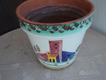 VECCHIO VASO CERAMICA AVALLONE VIETRI SUL MARE