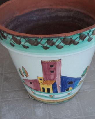 VECCHIO VASO CERAMICA AVALLONE VIETRI SUL MARE