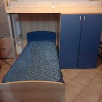 letto a castello con armadio 