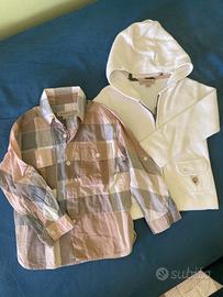 Maglioncino e camicia Burberry