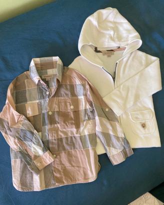 Maglioncino e camicia Burberry