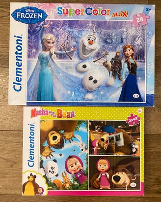 Set puzzle bambina masha e Orso / Frozen
