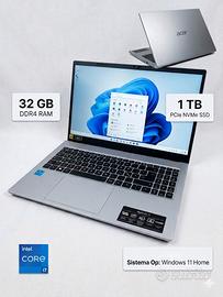 Acer Aspire Go 15 | Intel i7 | 32GB RAM | 1TB SSD