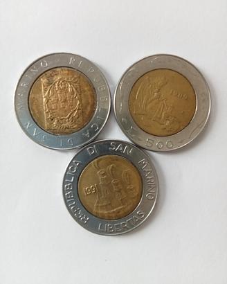 monete 500 lire s.marino