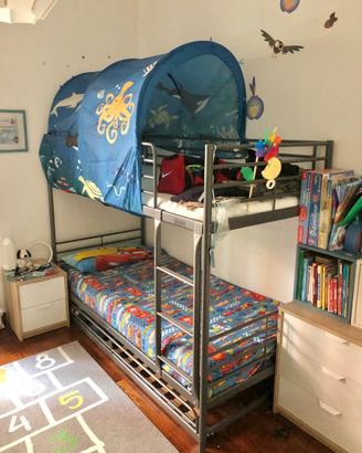 Letto a Castello IKEA SVARTA 3 POSTI LETTO