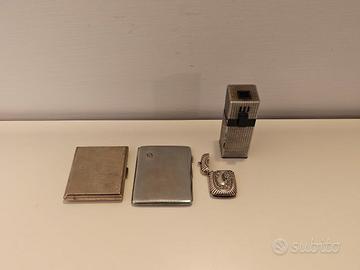 Set portasigarette e accendino 