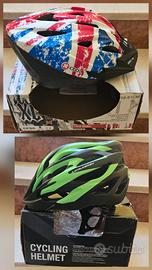 coppia di caschi da ragazzi per bicicletta