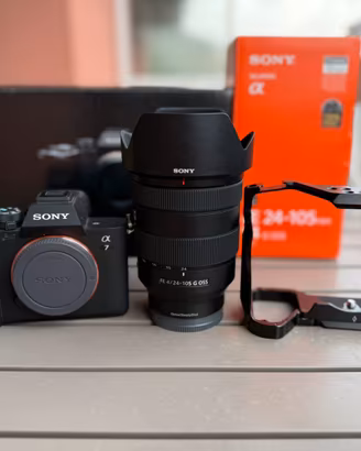 SONY A7IV + SONY 24-105mm f4 + filtri vari + cage