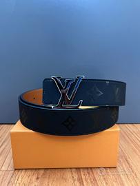 Cintura in pelle da uomo Louis Vuitton/Nera