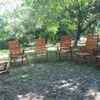 4 sedie e 2 tavolini da giardino marca Herlag